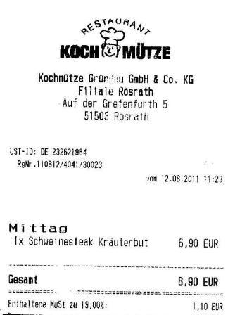 sbeb Hffner Kochmtze Restaurant